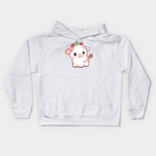 Strawberry cow Kids Hoodie